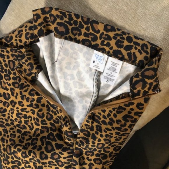 Beautiful Women's Leopard Print High Rise Skinny Stretch Side Zipper Pants NWOT - Picture 12 of 14